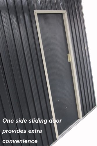 LOBO GLORIOSO 19,61M2 STABILNA METALNA VRTNA KUĆICA/GARAŽA SA DVA ULAZA, ULAZ XXL VELIČINE