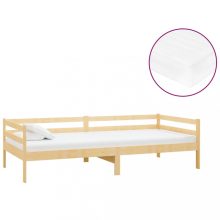VID tömör fenyőfa ágy matraccal 90 x 200 cm