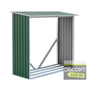 EPT Tüzifatároló 136 - 182 x 75 cm, zöld