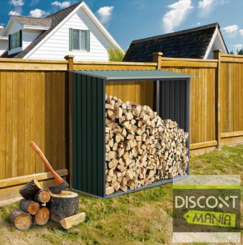 EPT Tüzifatároló 136 - 182 x 75 cm, zöld