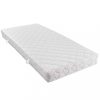 VID fehér műbőr ágy matraccal 180 x 200 cm