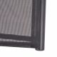 VID összecsukható napozószék fekete textilén 58,5 x 69 x 110 cm