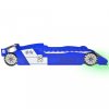 VID kék versenyautó alakú LED-es gyerekágy 90 x 200 cm