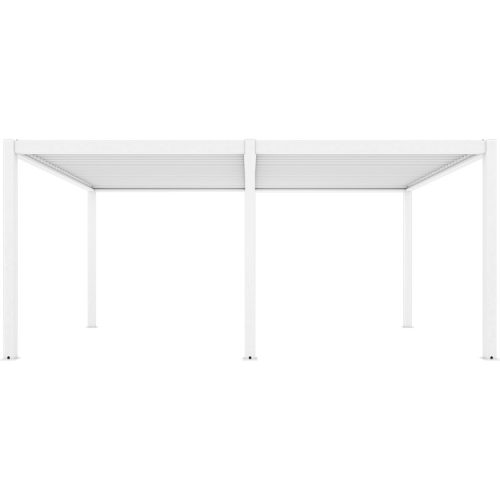 3x6M MOTOROS BIOKLIMATIKUS EXKLUZÍV KERTI PERGOLA / PAVILON VIHARÁLLÓ!-FEHÉR