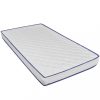 VID fehér műbőr ágy memóriahabos matraccal 120 x 200 cm