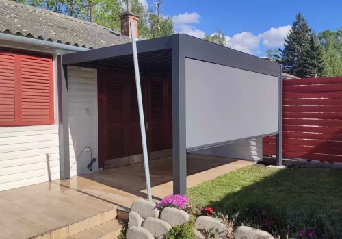 4m manaul sidewall for motorized pergola