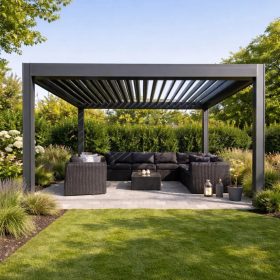 3x3m motorized pergola