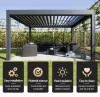 3x3m motorized pergola