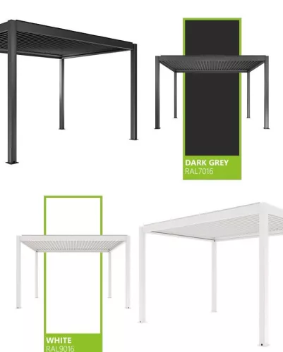 3x6m motorized pergola