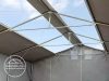 TP Raktársátor 8x16m professional 4m oldalmagassággal, tetőablakkal 720g/m2 - TŰZÁLLÓ PONYVÁVAL!