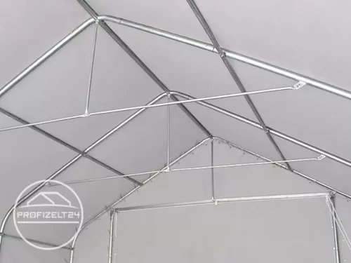 TP Everest 10x20m 3m oldalmagas raktársátor nehezen éghető PRIMEtex 2300 ponyvával, szürke