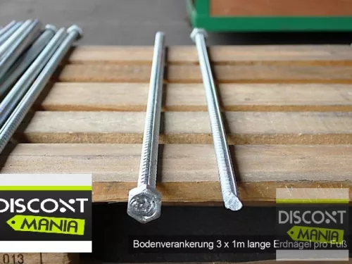 TP Everest 5x10m 3m oldalmagas raktársátor nehezen éghető PRIMEtex 2300 ponyvával, szürke