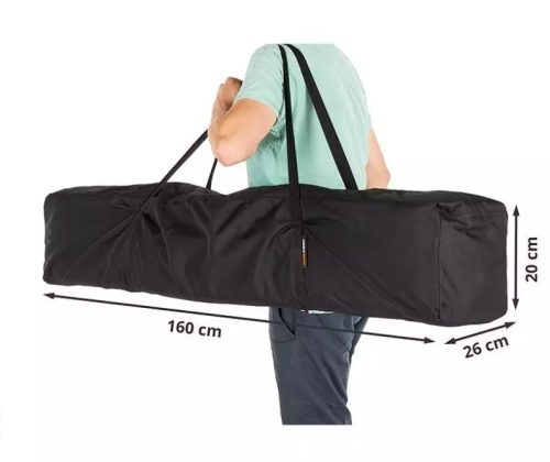 TP 3x4,5m összecsukható acél pavilon, 2 db oldalfallal - fehér