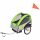 VID Gyerekszállító kerékpár utánfutó - 30 kg teherbírással - zöld