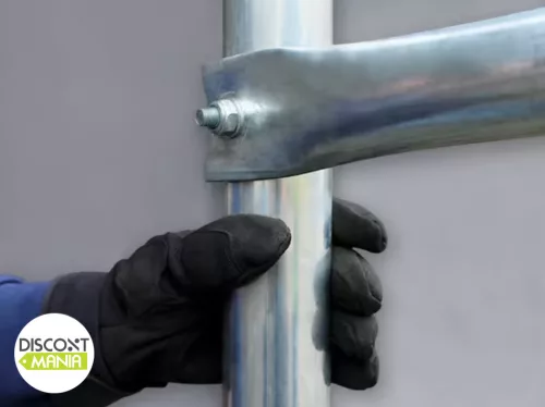 TP Everest 8x12m 4m oldalmagas raktársátor PRIMEtex 2300 ponyvával, szürke