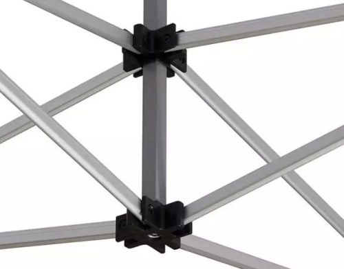 TP 3x6m összecsukható alumínium pavilon, 4 db oldalfallal - kék