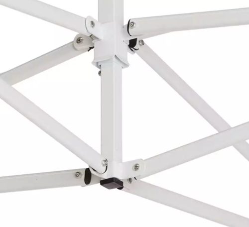 TP 3x4,5m összecsukható acél pavilon, oldalfal nélkül - fehér