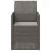  Kerti étkező székek 2 pcs Világosszürke PP