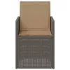  Kerti étkező székek 2 pcs Világosszürke és Taupe PP