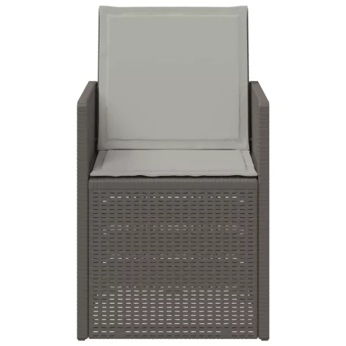  Kerti étkező székek 2 pcs Világosszürke PP