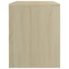  sonoma tölgy színű szerelt fa éjjeliszekrény 40 x 30 x 40 cm