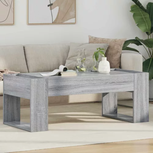  Dohányzóasztal Szürke Sonoma 110 x 50 x 41 cm Faanyag