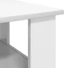  Dohányzóasztal Fehér 90 x 50 x 45 cm Faanyag