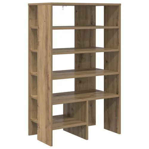  Cipőszekrény polcokkal tárolóval 2 pcs Artisan tölgy Faanyag