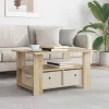  Dohányzóasztal fiókkal Sonoma tölgy 77 x 55 x 42 cm Faanyag