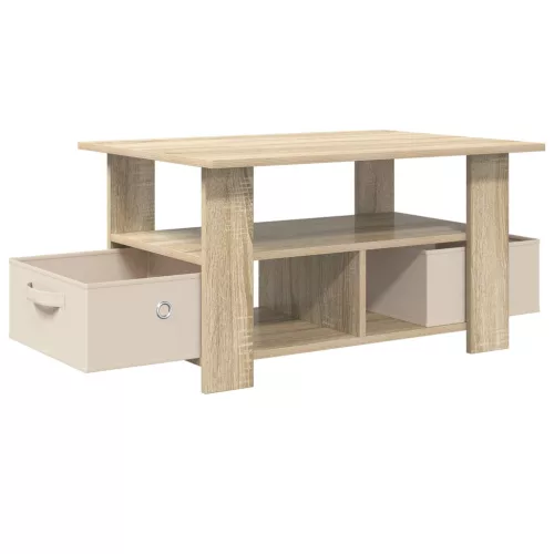  Dohányzóasztal fiókkal Sonoma tölgy 77 x 55 x 42 cm Faanyag