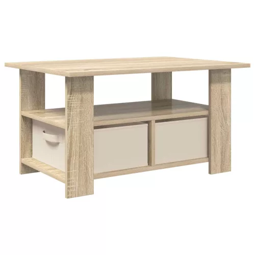  Dohányzóasztal fiókkal Sonoma tölgy 77 x 55 x 42 cm Faanyag
