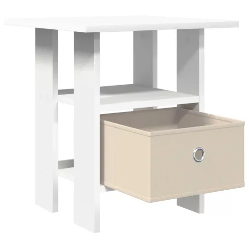  Éjjeli asztal fiókkal Fehér 41 x 40 x 45 cm Faanyag