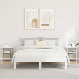    Éjjeli asztal fiókkal 2 pcs Fehér 41 x 40 x 45 cm Faanyag