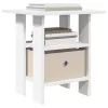  Éjjeli asztal fiókkal 2 pcs Fehér 41 x 40 x 45 cm Faanyag