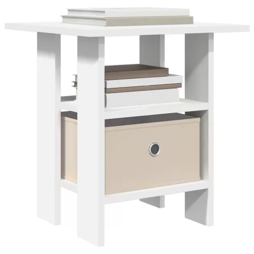  Éjjeli asztal fiókkal 2 pcs Fehér 41 x 40 x 45 cm Faanyag