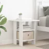  Éjjeli asztal fiókkal 2 pcs Fehér 41 x 40 x 45 cm Faanyag