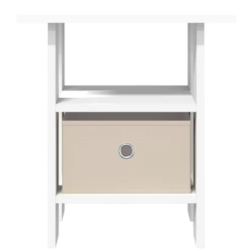  Éjjeli asztal fiókkal 2 pcs Fehér 41 x 40 x 45 cm Faanyag