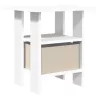  Éjjeli asztal fiókkal 2 pcs Fehér 41 x 40 x 45 cm Faanyag