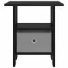  Éjjeli asztal 2 pcs Fekete tölgy 41 x 40 x 45 cm Faanyag