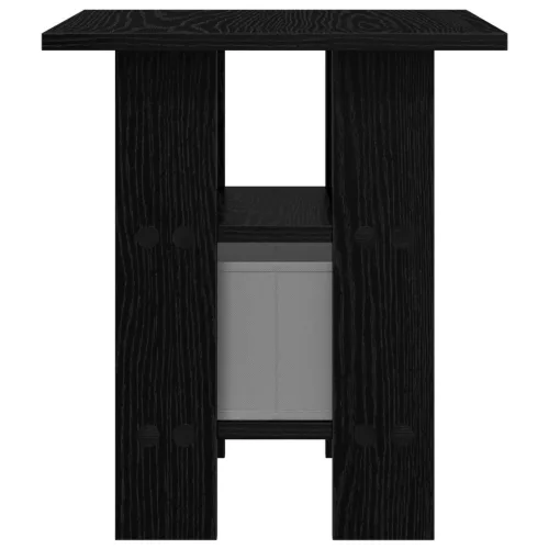  Éjjeli asztal 2 pcs Fekete tölgy 41 x 40 x 45 cm Faanyag