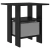  Éjjeli asztal 2 pcs Fekete tölgy 41 x 40 x 45 cm Faanyag