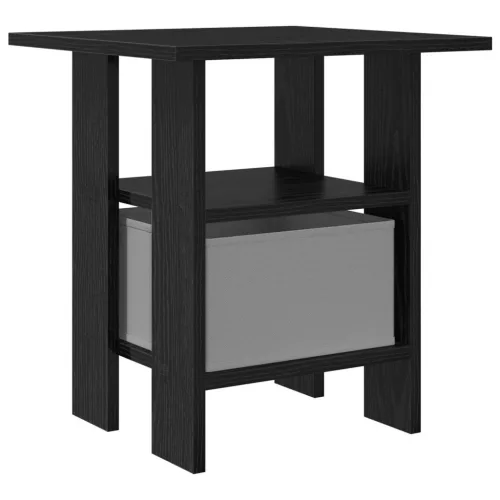  Éjjeli asztal 2 pcs Fekete tölgy 41 x 40 x 45 cm Faanyag