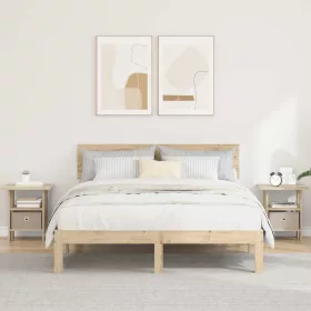  Éjjeli asztal 2 pcs Sonoma tölgy 41 x 40 x 45 cm Faanyag