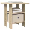  Éjjeli asztal 2 pcs Sonoma tölgy 41 x 40 x 45 cm Faanyag