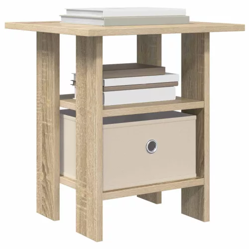  Éjjeli asztal 2 pcs Sonoma tölgy 41 x 40 x 45 cm Faanyag