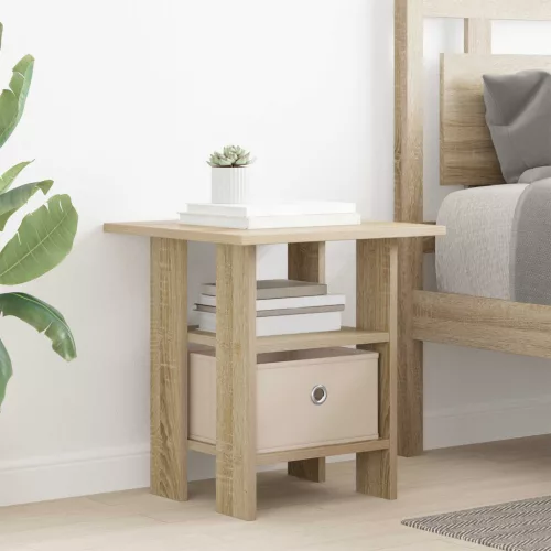  Éjjeli asztal 2 pcs Sonoma tölgy 41 x 40 x 45 cm Faanyag