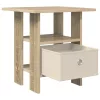  Éjjeli asztal 2 pcs Sonoma tölgy 41 x 40 x 45 cm Faanyag
