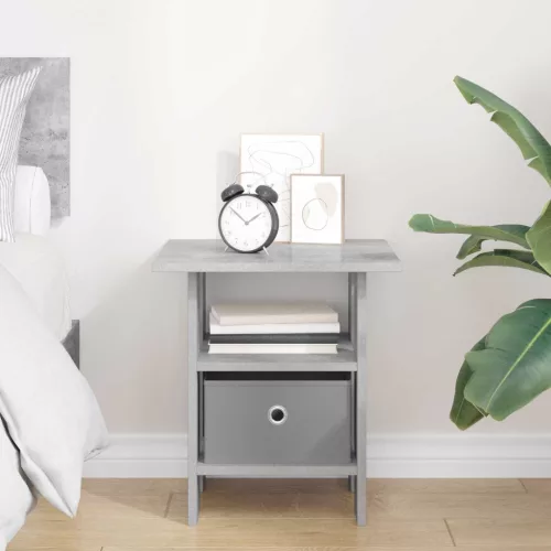  Éjjeli asztal fiókkal Beton Szürke 41 x 40 x 45 cm Faanyag