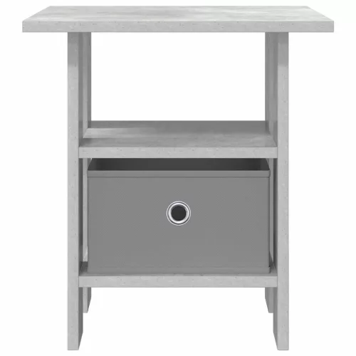  Éjjeli asztal 2 pcs Beton Szürke 41 x 40 x 45 cm Faanyag