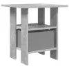  Éjjeli asztal 2 pcs Beton Szürke 41 x 40 x 45 cm Faanyag
